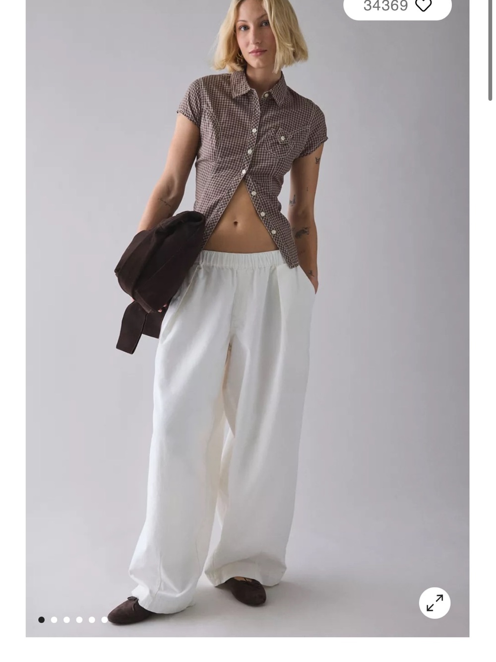 Urban Outfitters Bobbi Pull On Pant